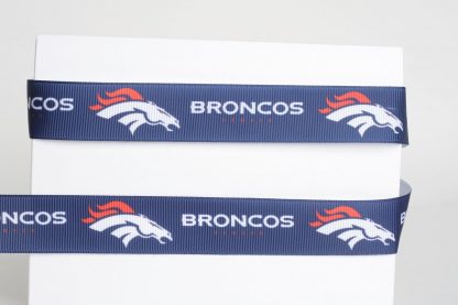 Denver Broncos Pro Team 7/8 or 1 Grosgrain Ribbon 